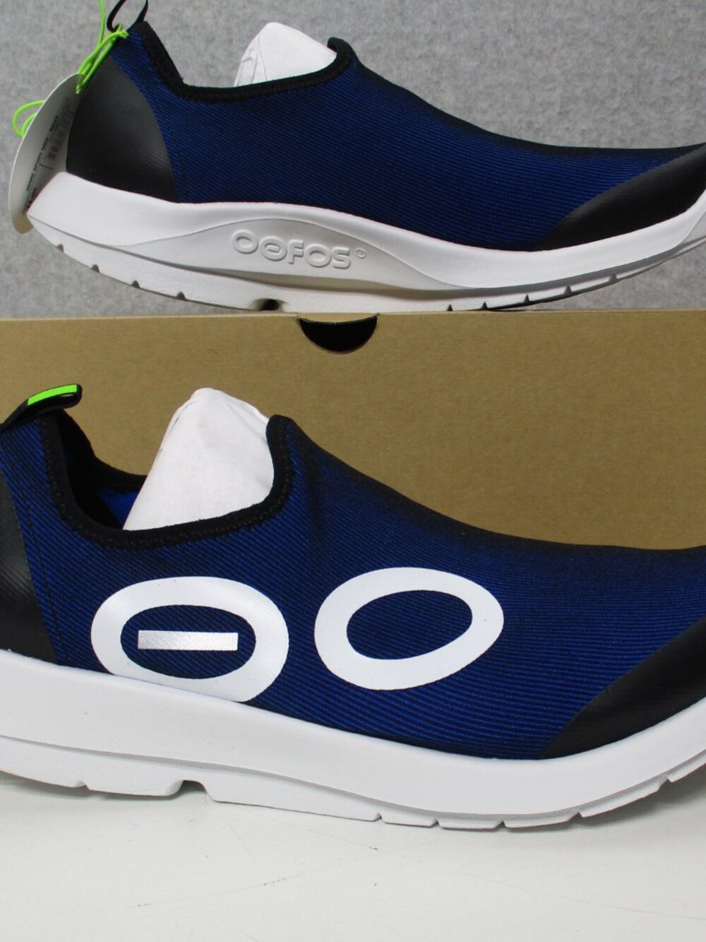 Oofos Oomg Sport Navy Blue Slip On Shoes Comfort Recovery Mens Sz 10.5